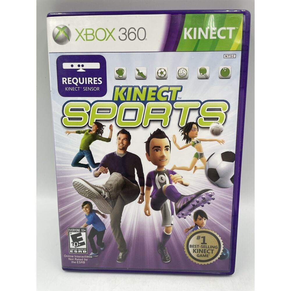 Kinect Sports (Microsoft Xbox 360, 2010) Complete With Manual, Tested